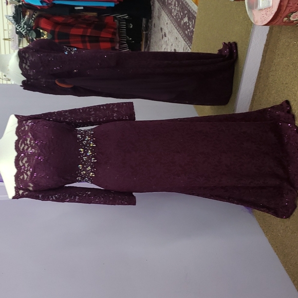 Cindy Collection 2X purple Formal Dress - Picture 1 of 8